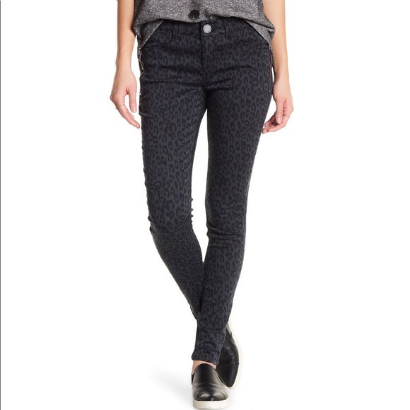 democracy animal print jeans